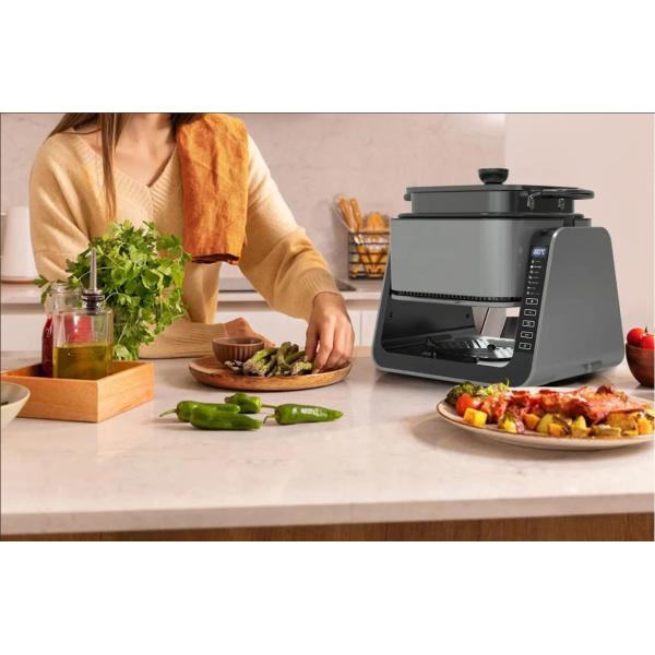 Freidora de aire digital Anbolife 4L con parrilla de 1.3L 1500W