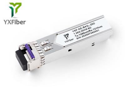module bidirectionnel LC de l'émetteur-récepteur BIDI SFP de 20KM 1490nm/1310nm SFP