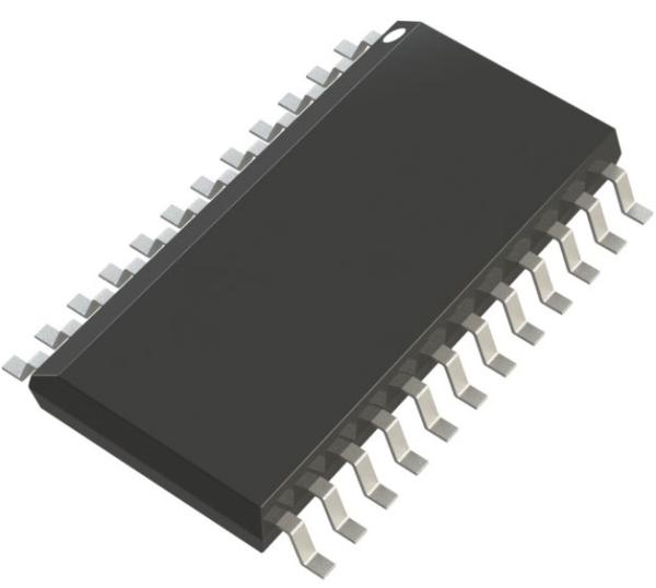 AD7712ARZ Convertisseur analogique-numérique (CAN) 24 bits Σ-Δ, débit de sortie 500 Hz, faible bruit, 1,5 μV, interface SPI, alimentation ±5V, -40°C à 85°C, conception technologique avancée