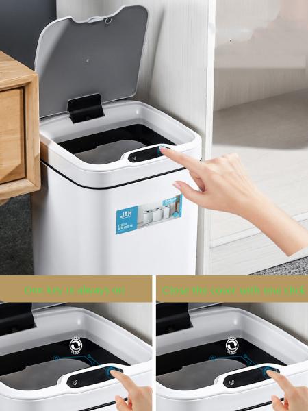 12Ltr Custom Trash Can Automatic Charging Intelligent Induction Garbage Can