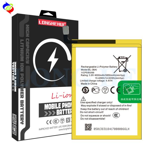 Double IC Protection 3850mAh Battery for itel P32 P13 P31 P33 BL-38AI Customizable