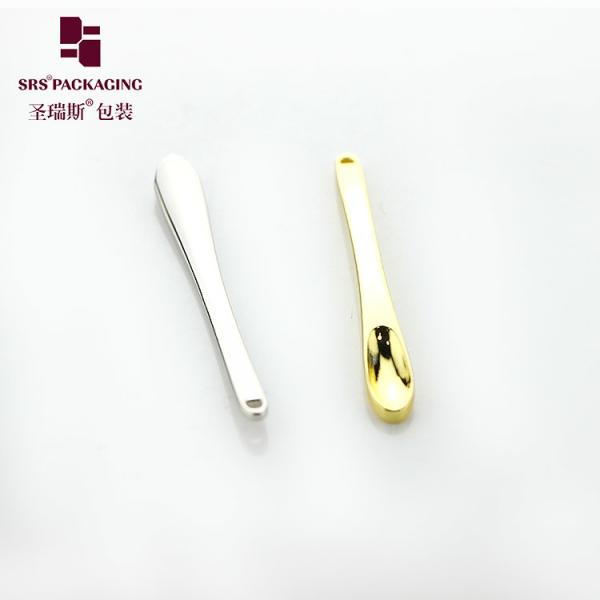 factory manufacturer cute luxury shiny customization cream cosmetic spoon gold