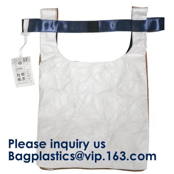 Tyvek Reversible Reusable Shopping Tote Beach Pool Travel Bag Ultra Soft FOLDABLE Material,Reusable Grocery Bag, Easily