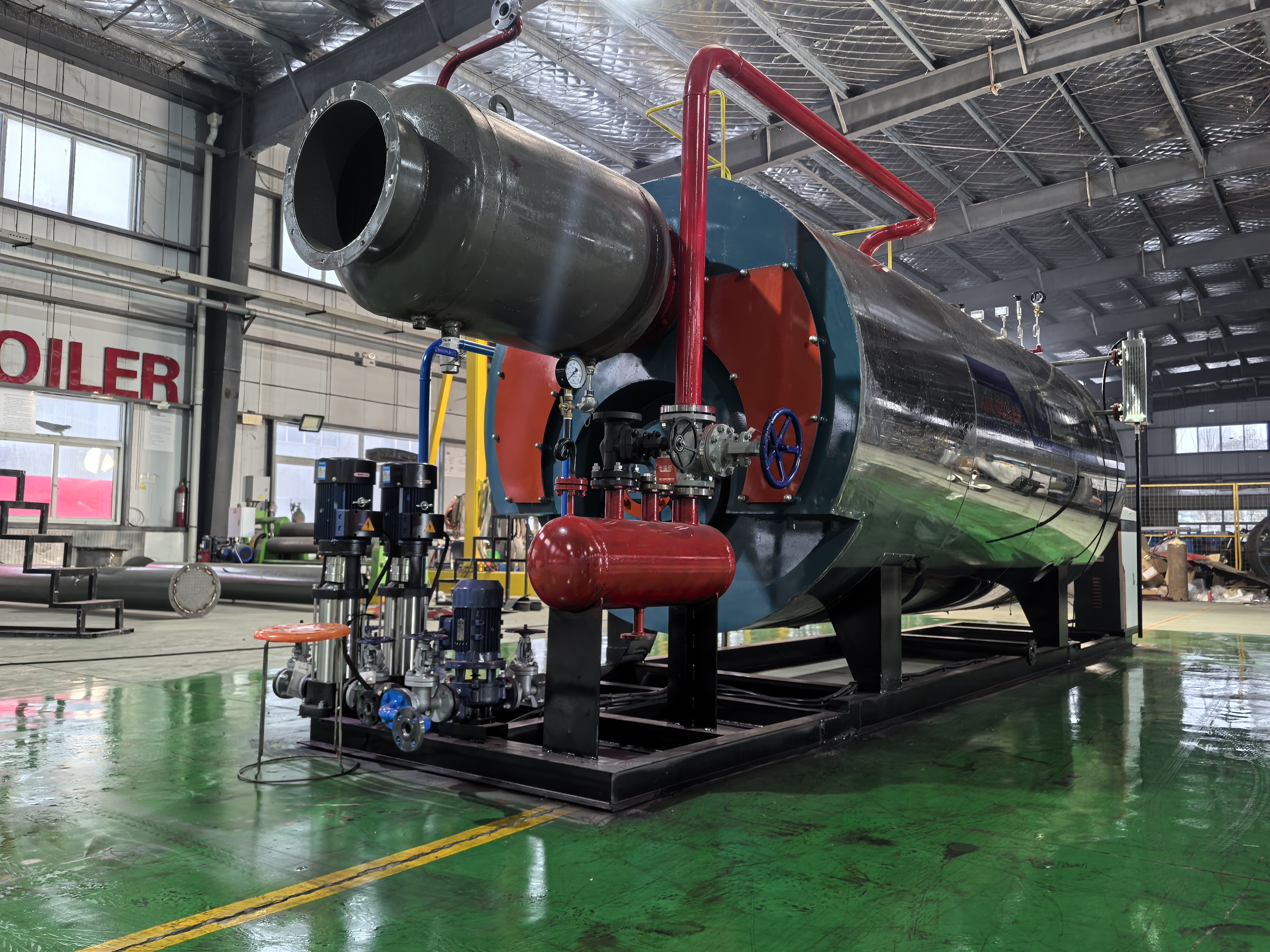 1-30Ton Oil Gas Fired Steam Boiler Fully Automatic 10-25bar Customized