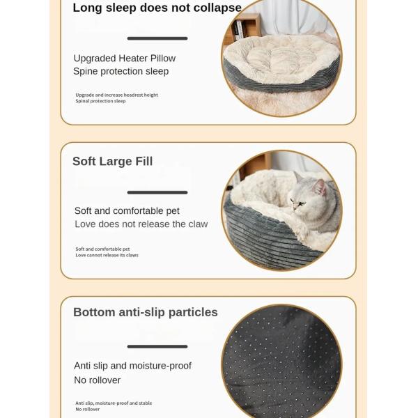 Dog and Cat Bed with Ultra Washable Hair Thickened Blanket Mat Pad Fleece Home Pet Sleep