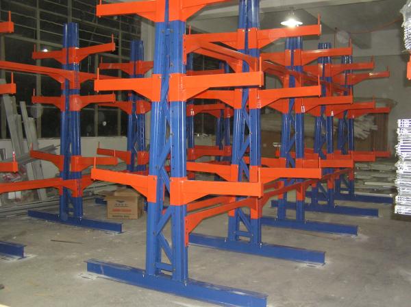 Sistema de rack de armazenamento de cantilever de aço, rack de metal de cantilever industrial