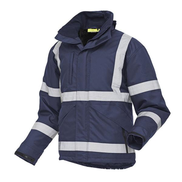Polyester Hi Vis Insulated Jacket Outdoor Security OEM Hi Vis Safety Jacket