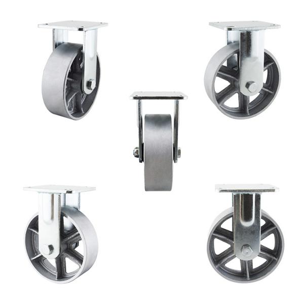 6x2 Inch Silver Wheel 280kg Load Capacity Heavy Duty Rigid Casters