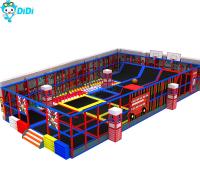 Parc d'attractions de trampoline certifié CE Grand parc de trampoline Couleur personnalisée