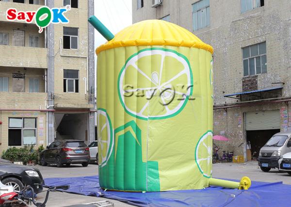Inflatable Work Tent 3.5x5.3mH 0.4mm Inflatable Lemonade Stand Booth Tent For Display