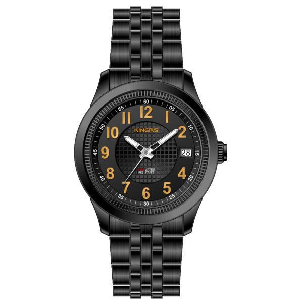 2 layer dial 43.0mm round case stainless steel wrist watch for men  with special function