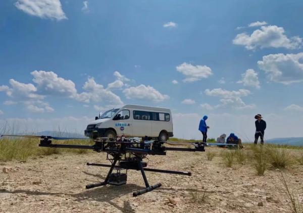 Drones de magnetómetro de cesio de gran altitud para encuestas de tuberías