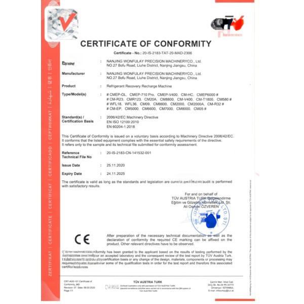 Новая газовая жидкостная зарядная машина охладительное масло заряжающая система наполнения CM8600 с функцией печати / сканирования и восстановления