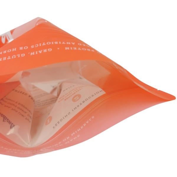 Custom Pet Food Pouch Stand Up Zipper Bag Resealable Barrier Bag Flat Bottom Pet Food Bag