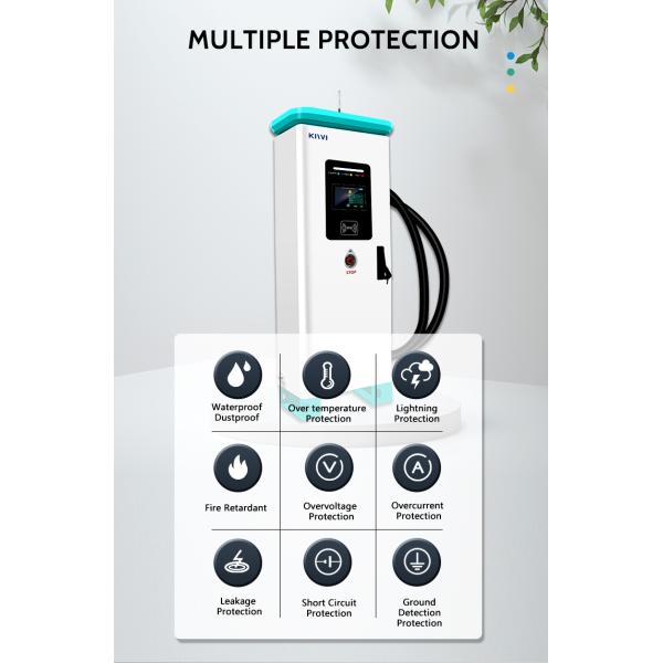 IP54 Защита 240KW KIWI DC Быстрая станция беспроводной зарядки для электромобилей Tesla