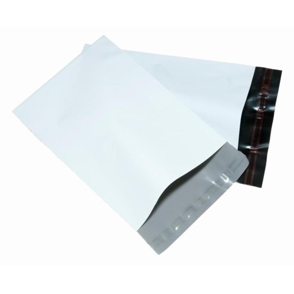 white poly bag with customerized printing for mailing/courier bag