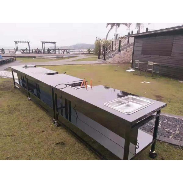 Двойные продолговатые ссаживая комбинации таблицы банкета гранита Мулти крытые и на открытом воздухе