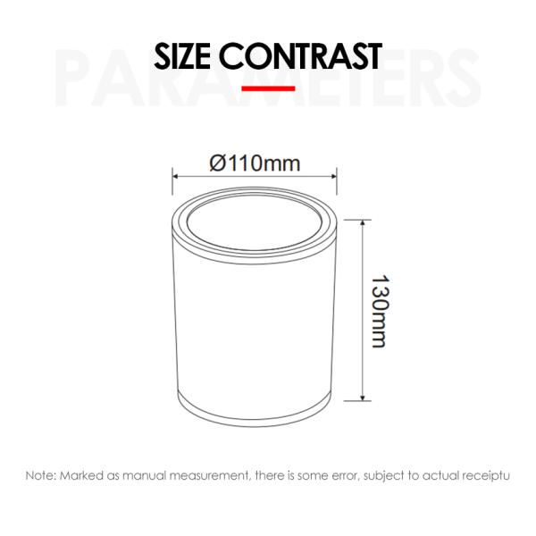 Outdoor Wall Mounted Cylinder Lamp Black LED Downward Column Outdoor Garden Lamp Cree COB Led 15W 3500k