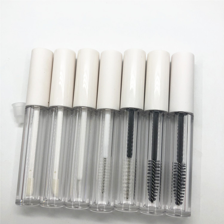 Wholesale 3ML White Mascara Growth Serum Empty Bottle ABS Custom Logo Cosmetic Packaging