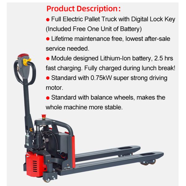 SINOLIFT EPT15-EZ Capacity 1500kg Electric Pallet Truck