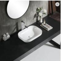 Lave-mains temporaire 12 x 12 bassin de lavage en marbre poli rectangulaire