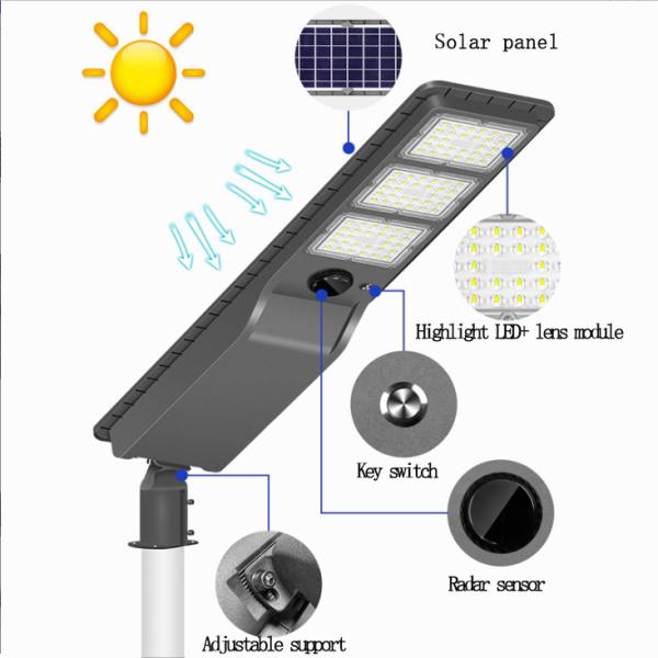 80w 120w 160w Road Waterproof Street Light Outdoor Solar Lighting for DC 6V Input Voltage