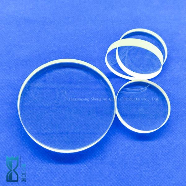 Customized Circular Quartz Plate Transparent Glass Sheet High Temperature Resistant