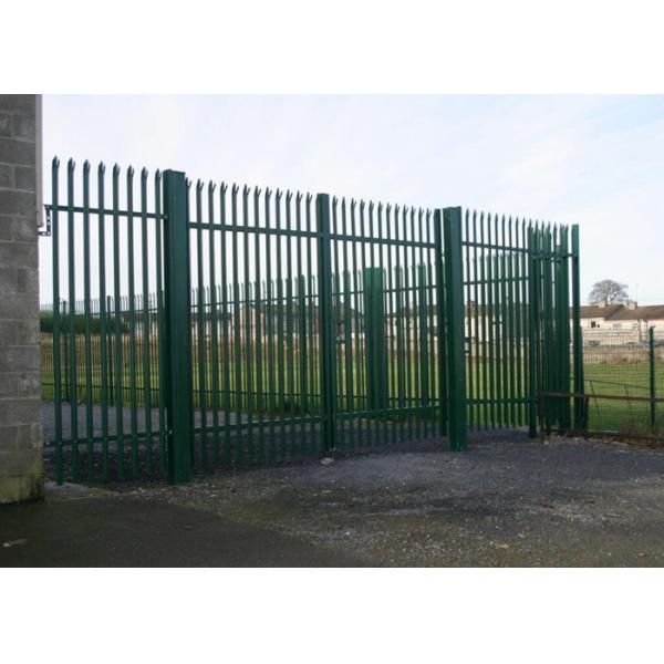 Colorful Triple Pointed Palisade Steel Security Fencing Anti Theft With Low Carbon Steel