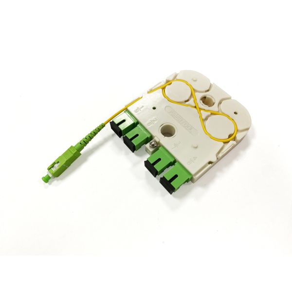 Manufacture Price FTTH 1x8 SC/APC Mini Cassette Fiber Optic PLC Splitter Wave length 1260-1650nm for Custom network solutions