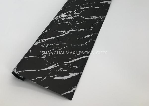 Custom Black Wrapping Paper Rolls , Cute Tissue Wrapping Paper Birthday Personalized Black White In Stock