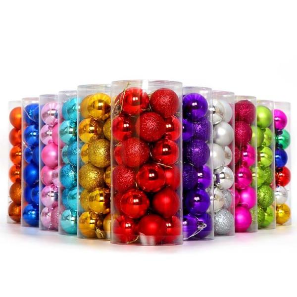 SGS 	3cm To 10cm Colored Christmas Balls Holiday Home Decor