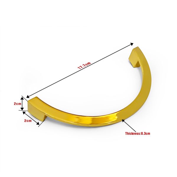 Modern Minimalist Semi-Circular Pull Handles Zinc Alloy Hardware Accessories for Kitchen Cabinets Cabinet Doors and Drawers