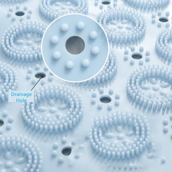 Циновка ванны выскальзывания PVC большого массажа ноги мягкая не для ливня