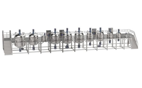 Industrial Homogenizer Toothpaste Making Machine With High Shear Mixer