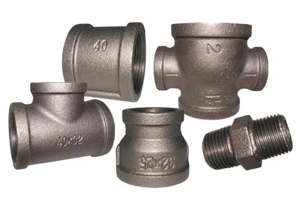 High Performance Malleable Iron Pipe Fittings GI Plumbing Fittings Small Size
