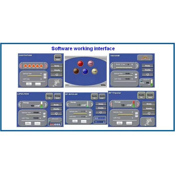 Переносная радиочастотная машина для похудения AU Plugs Ультразвуковая машина для кавитации жира