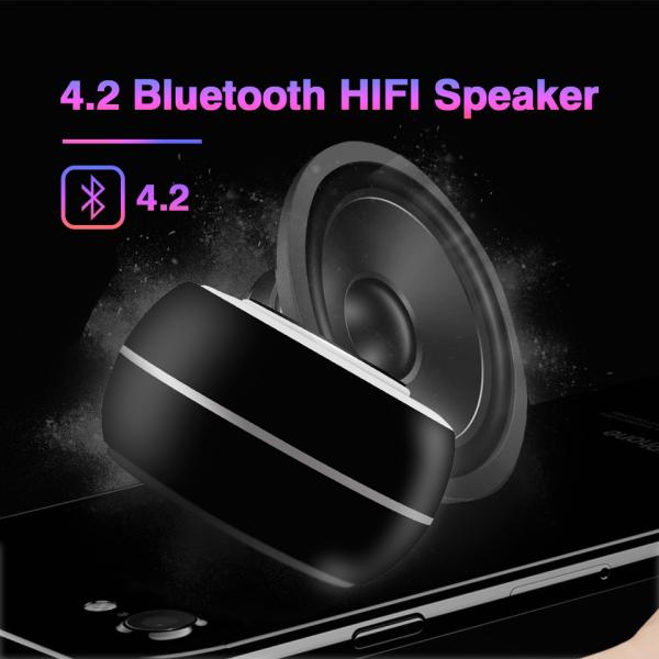 TWS portable bluetooth speaker mobil phone wireless charging support LED colorful with radio