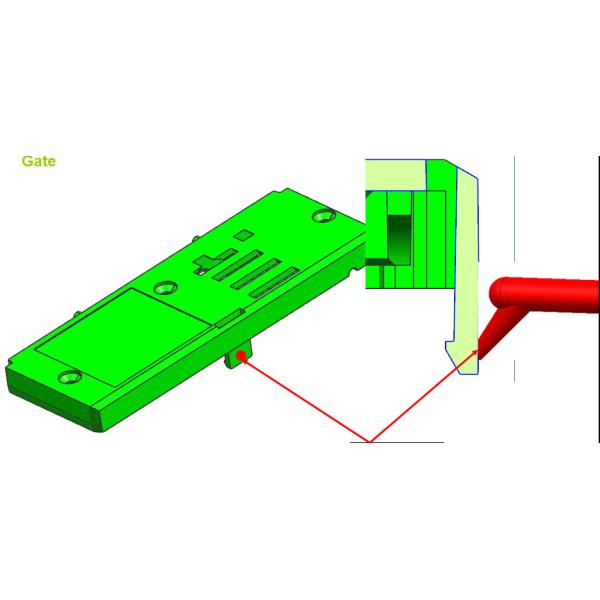 Hot Runner Two Shot Injection Molding SG1643 till SG1647 Electronic Cover PC Material