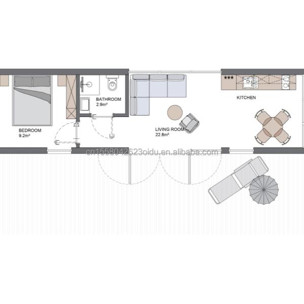 Moderno diseño Contenedor prefabricado Piscina hecha de tubos cuadrados de acero galvanizado para vacaciones al aire libre Hoteles Fiestas u oficina