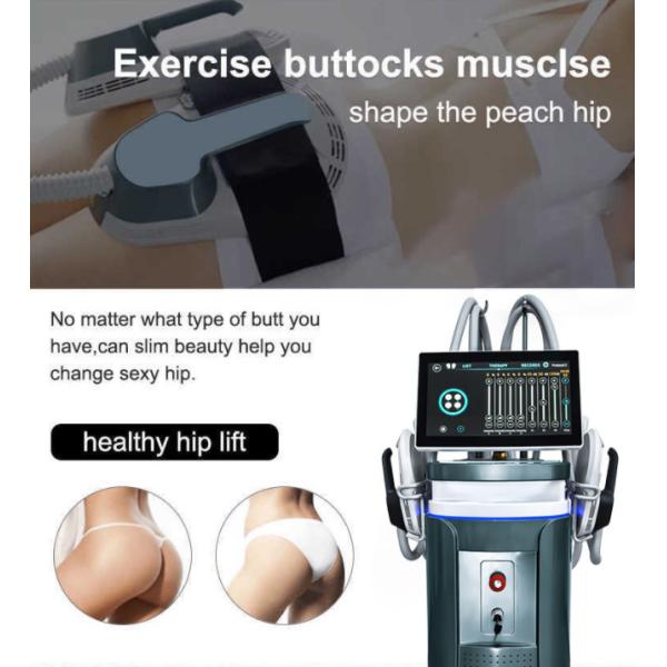 4 Handles EMS Slimming Rf Machine Reduce Fat Build Muscle Skin Tightening