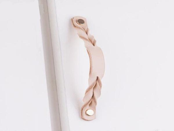 Fashionable Leather Furniture Handles 175mm Length For Furniture Cabinets Fittings