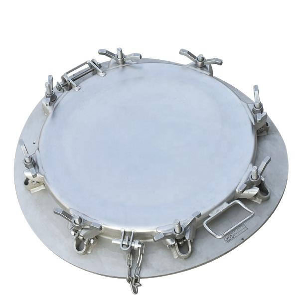 Special Vehicle Parts DN500 Stainless Steel 304 Tank Container Manhole Cover