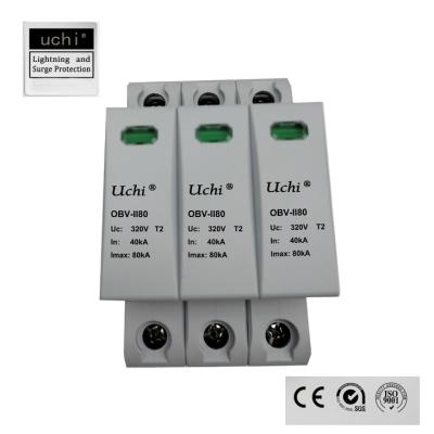 3 Pole 80kA Surge Protection Device SPD For 275V Power System