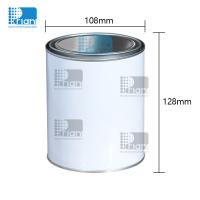 Des boîtes de peinture rondes 1 litre -5 litres Boîtes de peinture vides Revêtement blanc