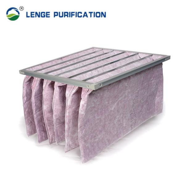 80% гальванизированный фильтр стальной сумки M6 средний с розовыми Nonwovens PP