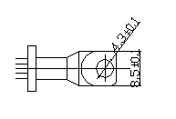 Black Spark Plug Lead Connectors With EMC Resistor High Voltage / Temp Withstand
