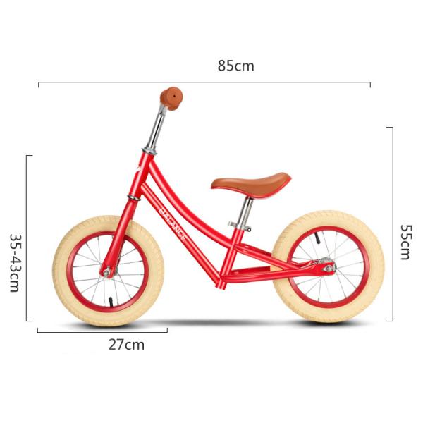 12 or 14 inch high carbon steel kids bike children's balance bike