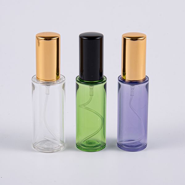 Round PETG Airless Lotion Bottle 10ml For Travel Samples