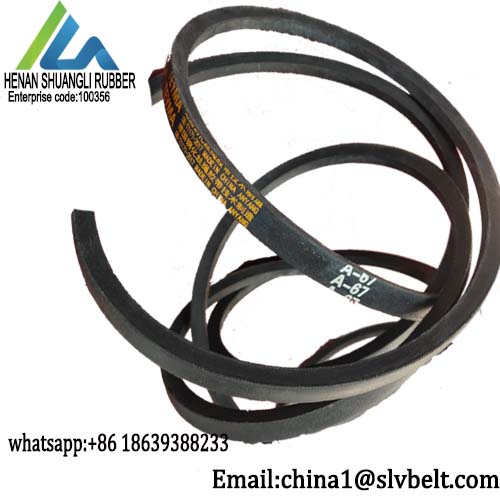 Mechanical Transmission Classical  Wrapped V-belt for general  drive Wear Resistance Trapezoid Type A Length 62''-72''