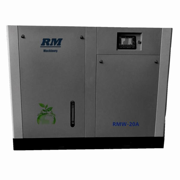 7.5kw/10hp 8bar/116psi water lubricant oil free screw air compressor for food industry oil free air compressor